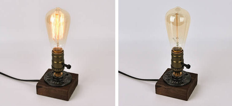Vintage Industrial Iron Bulb 1-Light Table Lamp, Retro Desk Lamp, Vintage Style Lighting, Industrial Table Lamp, Edison Bulb Lamp, Rustic Home Decor, Workshop Table Light, Steampunk Lamp, Adjustable Height Desk Light, Antique Metal Lamp, Loft Style Lighti