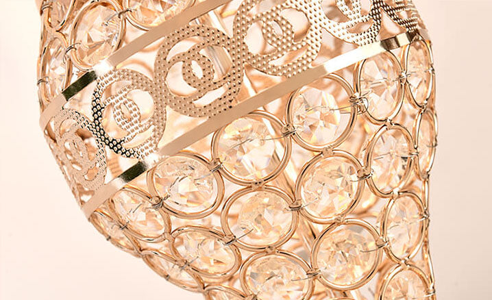 Modern Luxury Crystal Dome Table Lamp - 1-Light Elegant Lighting Decor