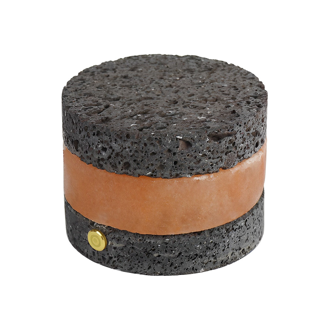 Volcanic Brick Mini Cordless Table Lamp - Portable LED Accent Light for Home Decor, Indoor and Outdoor Lighting, Modern Design, USB Rechargeable
