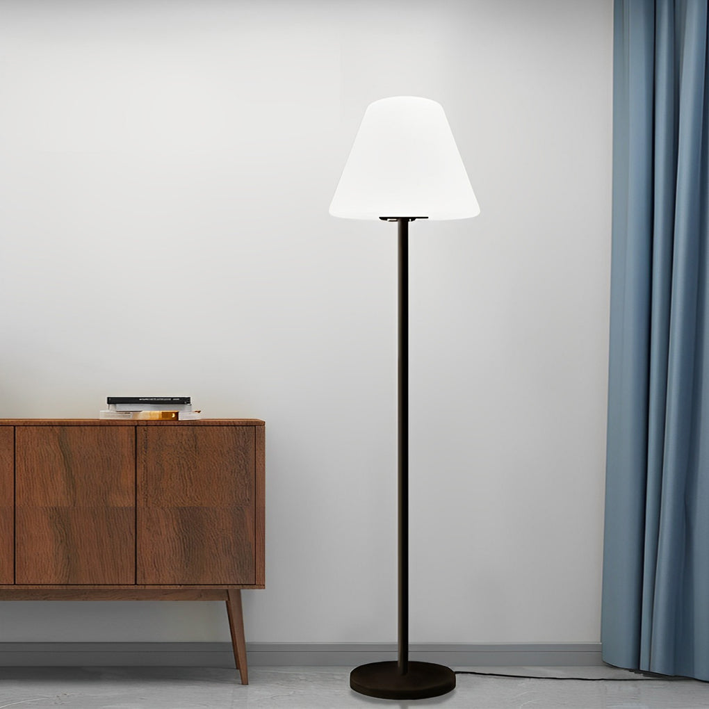 Modern Intelligent LED Floor Lamp - Metal & Shaded Design, Adjustable Brightness, Smart Home Decor