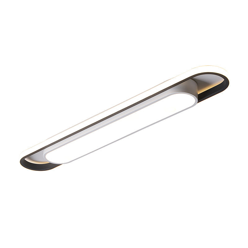 Nordic Minimalist Long Bar LED Flush Mount Ceiling Light