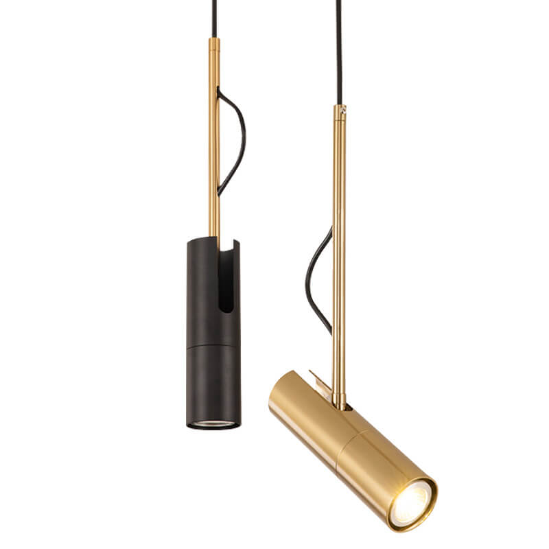 Modern Minimalist Gold LED Spotlight Pendant Light