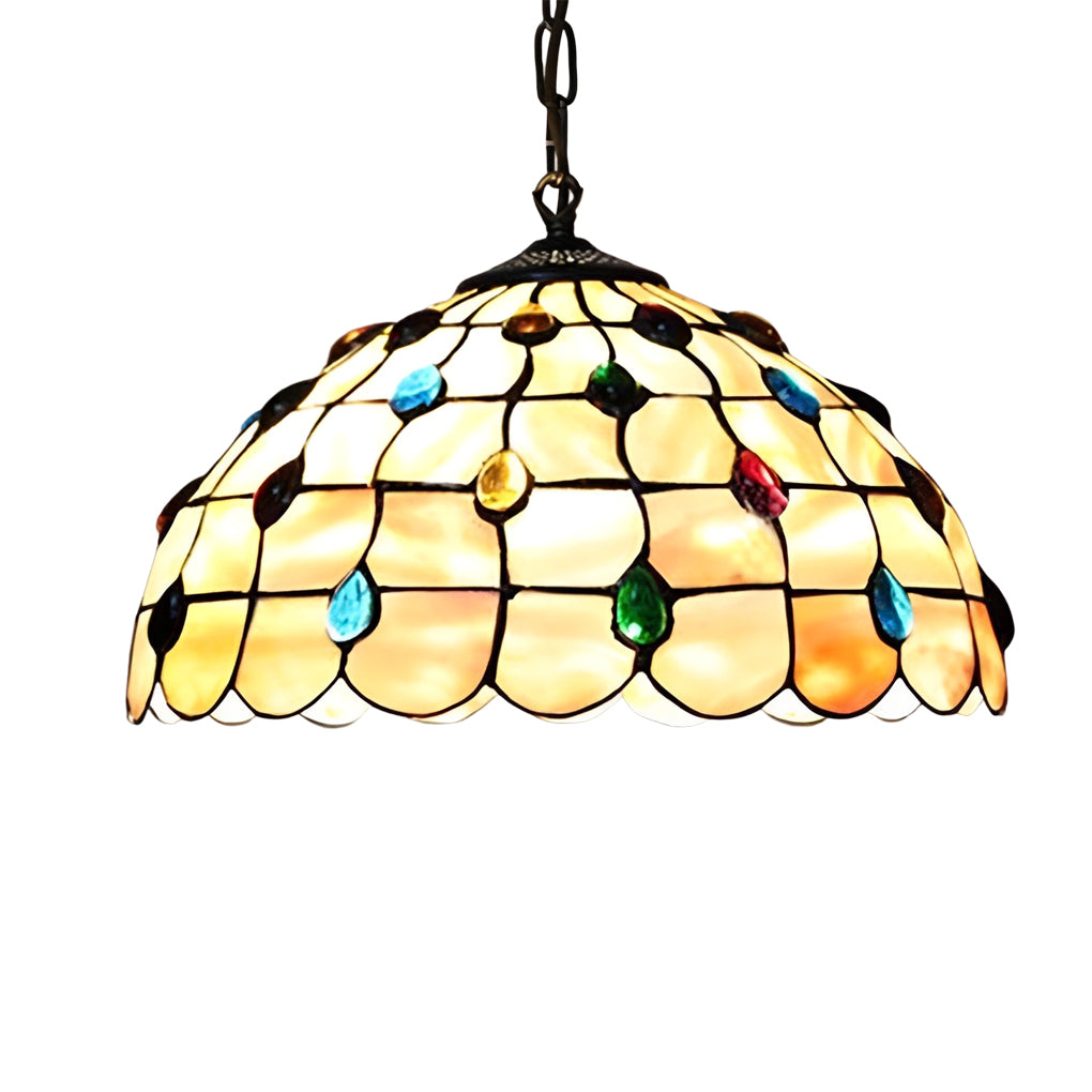 Handmade Baroque Colorful Glass Chandelier Lamp – European Style Lighting Fixture