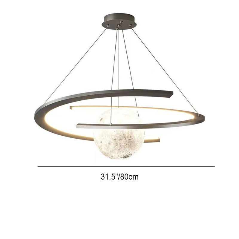 Nordic Minimalist Kids Wrought Iron Planet LED Chandelier, Modern Children’s Light Fixture, Space Planet Decor, Bedroom Ceiling Lamp, Adjustable Height Pendant, Creative Lighting for Nursery, Playroom, Kids’ Room, Energy-Efficient LED, Unique Planetary De