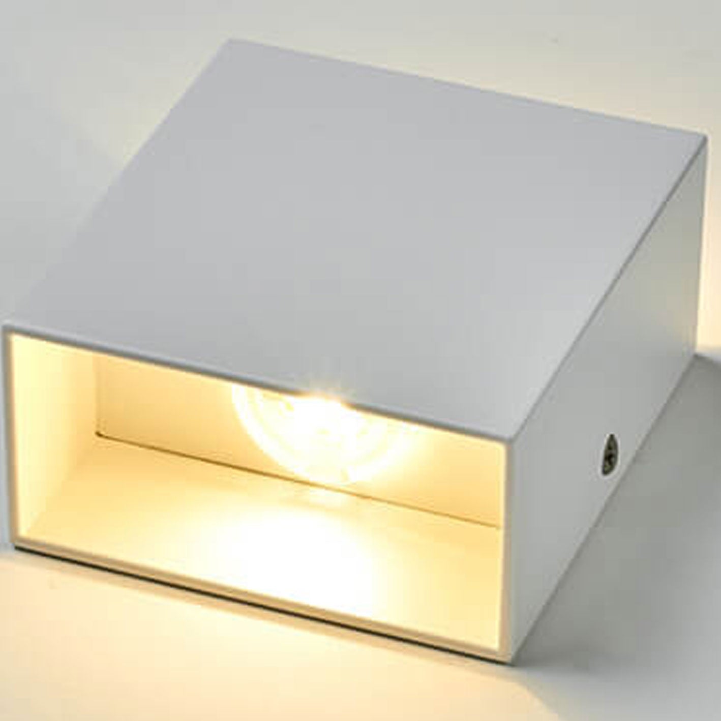 Modern Square LED Body Sensor Wall Sconce Lamp - Energy Efficient Lighting Solution, Motion-Activated, Minimalist Design, Indoor/Outdoor Usability