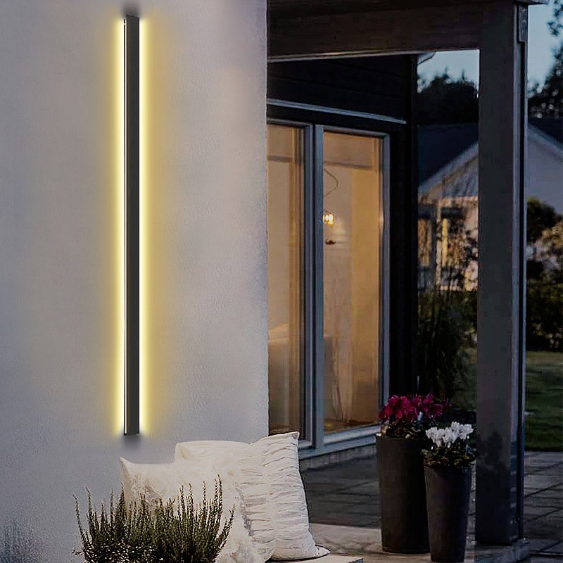Long Linear LED Waterproof Minimalist Outdoor Wall Light