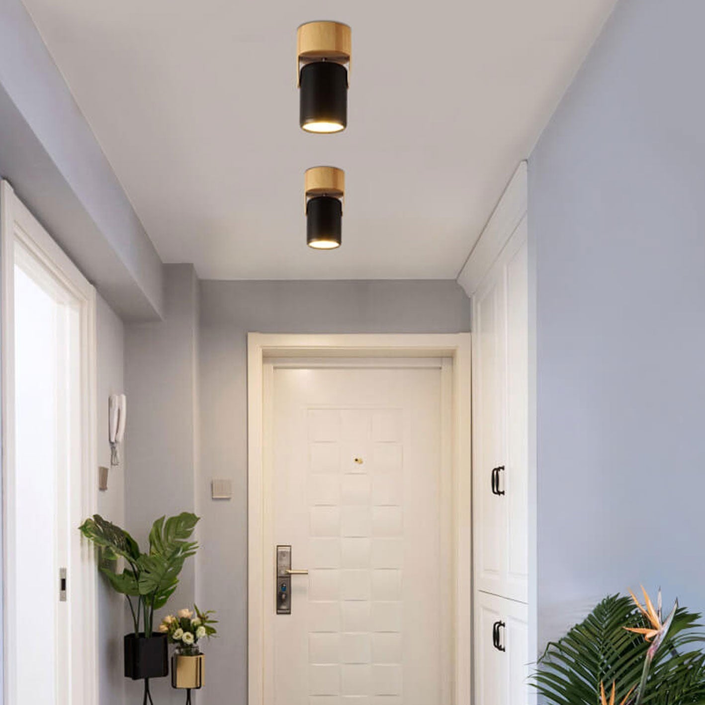 Nordic Minimalist 1/3 Light Flush Mount Ceiling Fixture
