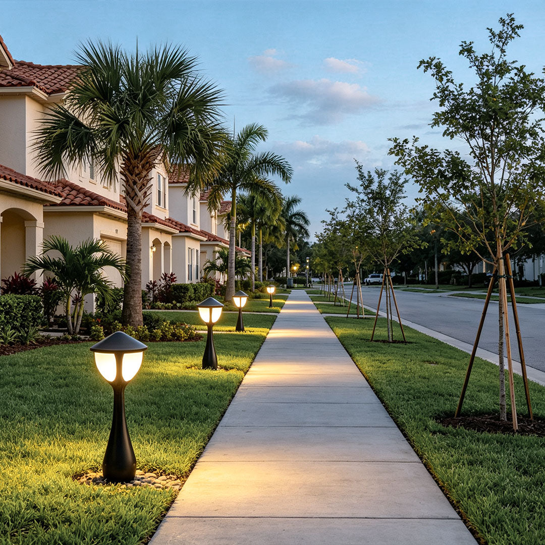 **Bollard Path Lights: Elegant Outdoor Landscape Lighting**

Illuminate your outdoor spaces with our stylish bollard path lights, perfect for enhancing garden pathways and landscapes. These energy-efficient LED bollard lights provide optimal lighting for