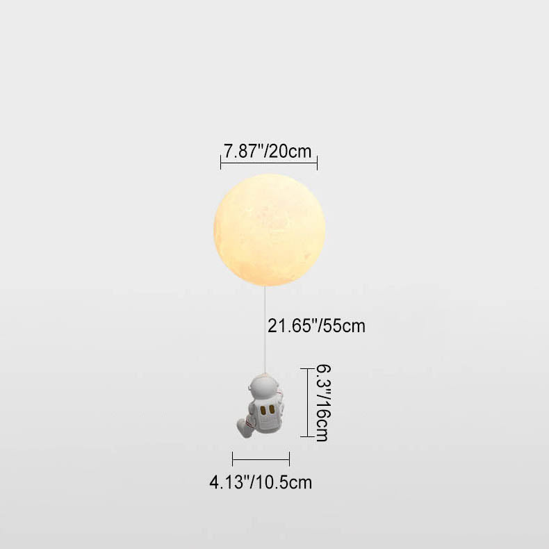Contemporary Orb Astronaut Wall Sconce - Iron Resin 1-Light Lamp for Bedroom

Illuminate your space with the contemporary Orb Astronaut Wall Sconce, designed to bring a modern touch to your bedroom. This unique 1-light lamp features an elegant orb shape c