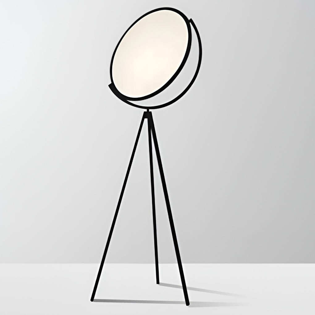 Black Metal Rotating LED Tripod Lamp - Modern Floor Lighting
