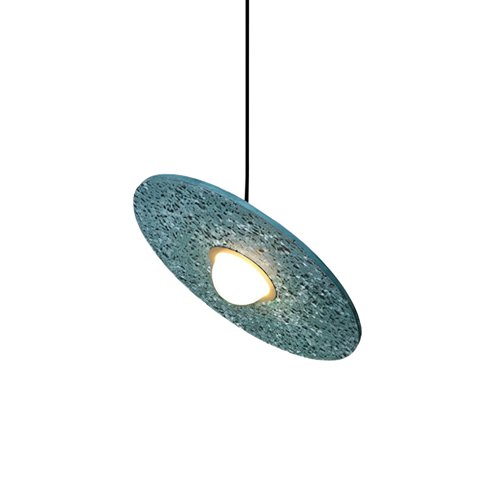 Round Terrazzo Planets LED Pendant Light | Nordic Creative Glass Fixture