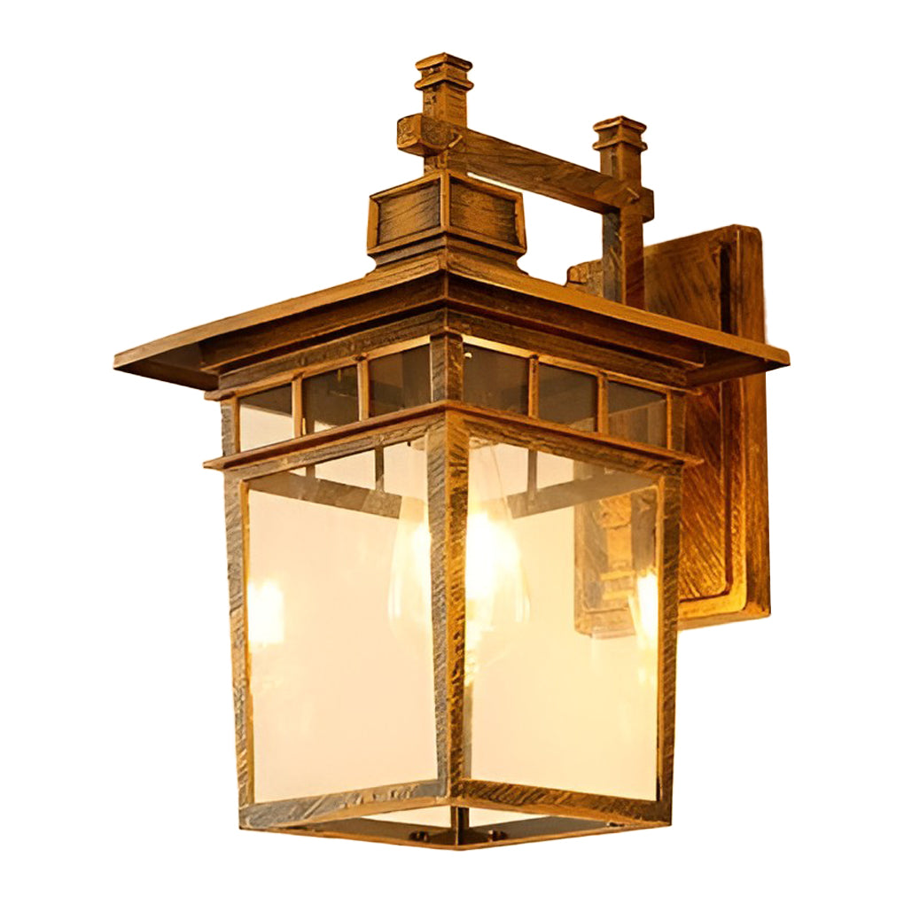 Glass LED Waterproof Retro Wall Lamp Sconce Lighting - No Bulb Needed