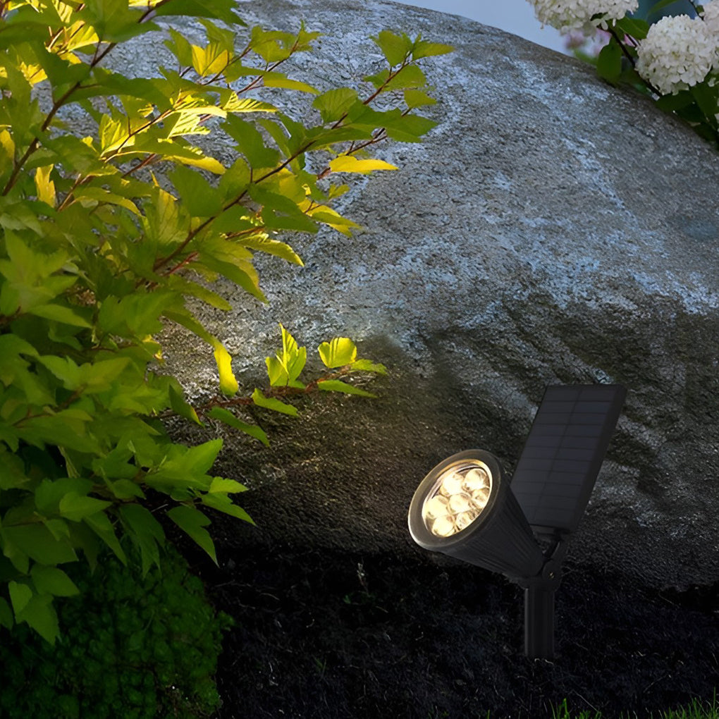Solar Powered Waterproof Landscape Spotlights - Modern Outdoor Lighting