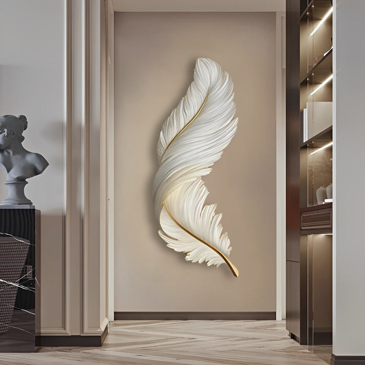 Feather Wall Lamp Modern Luxury LED Art Deco Design