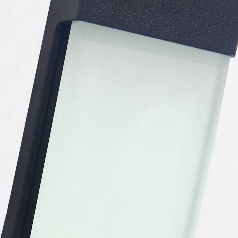 Contemporary Solar LED Wall Light - 2PCS High Hardness Glass for Outdoor Gardens