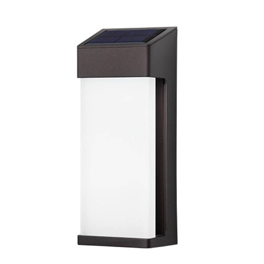 Contemporary Solar LED Wall Light - 2PCS High Hardness Glass for Outdoor Gardens