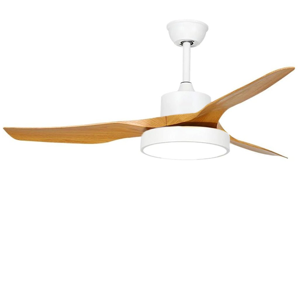 Rustic 3-Blade Ceiling Fan with LED Light – Vintage Appeal & Energy Efficient