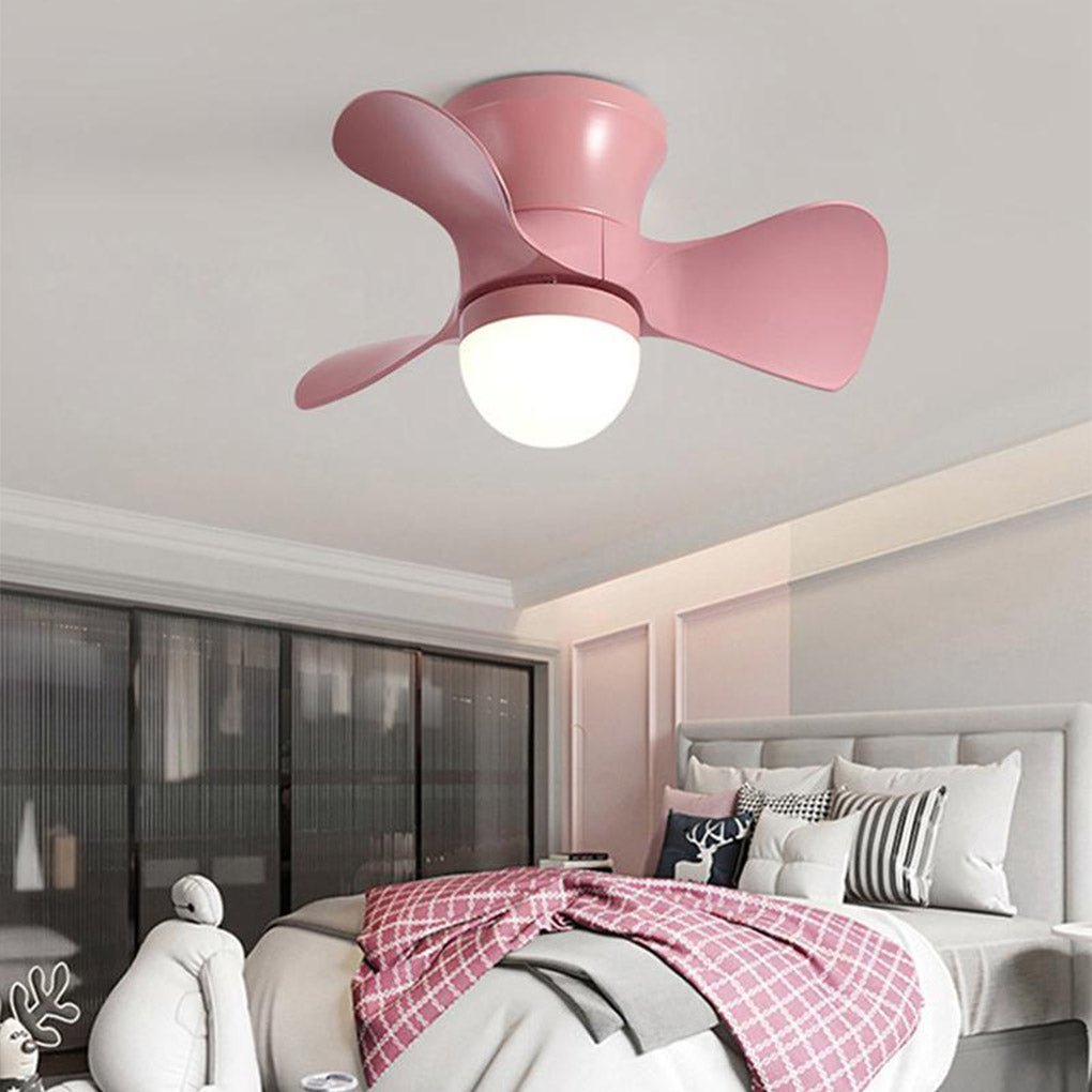 3-Blade LED Ceiling Fan with Curved Blades