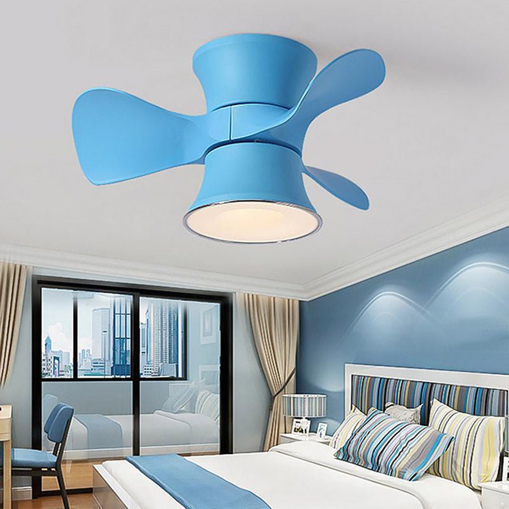 3-Blade LED Ceiling Fan with Curved Blades