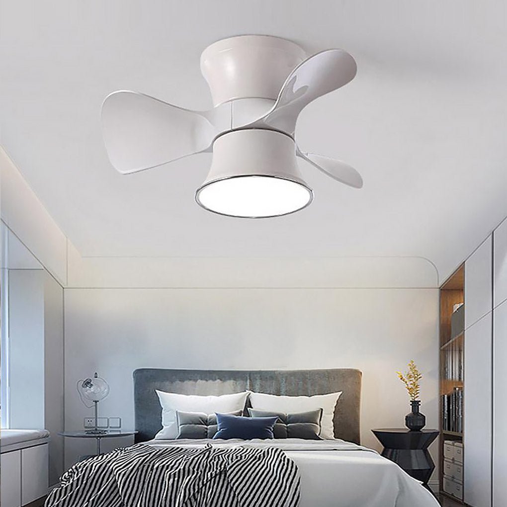 3-Blade LED Ceiling Fan with Curved Blades