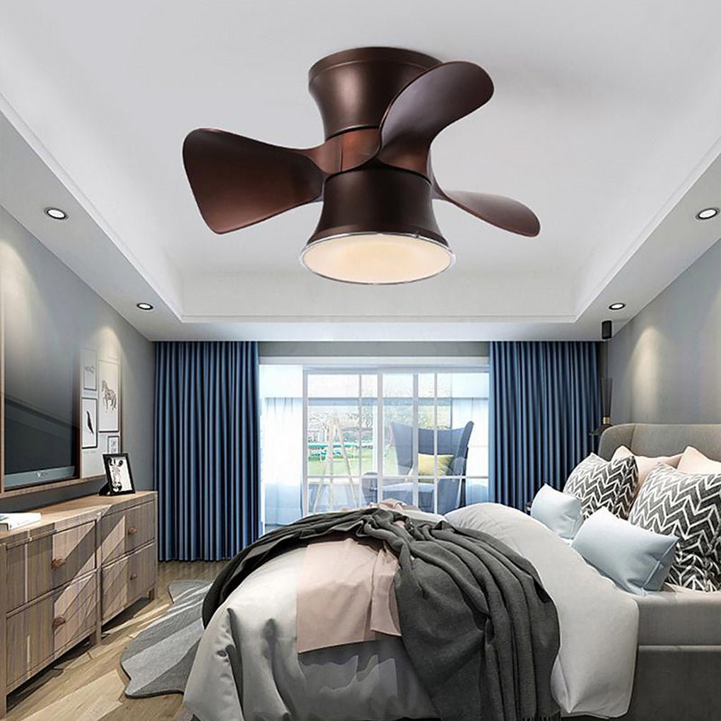 3-Blade LED Ceiling Fan with Curved Blades