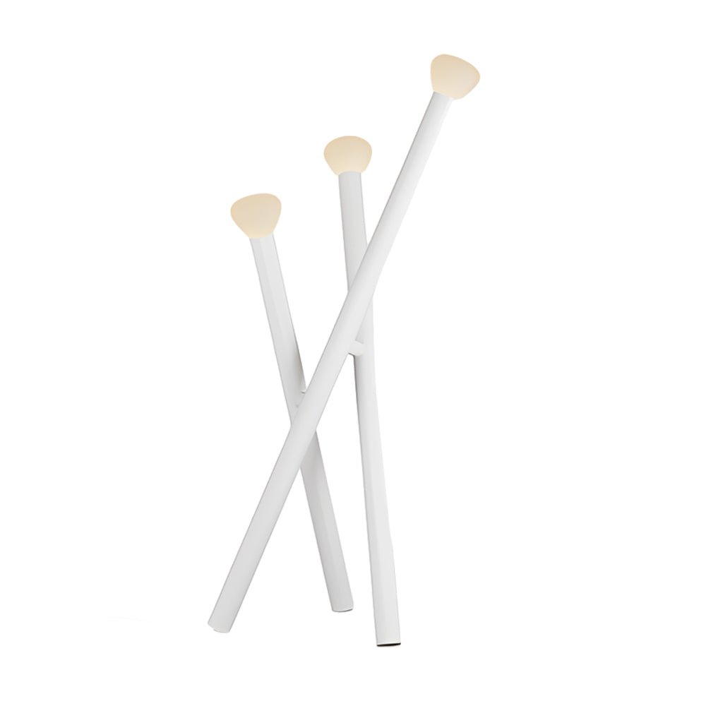 3-Light Minimalist Modern Stick Floor Lamp - Contemporary Lighting for Living Room, Adjustable Height, LED Compatible, Home Decor Accent