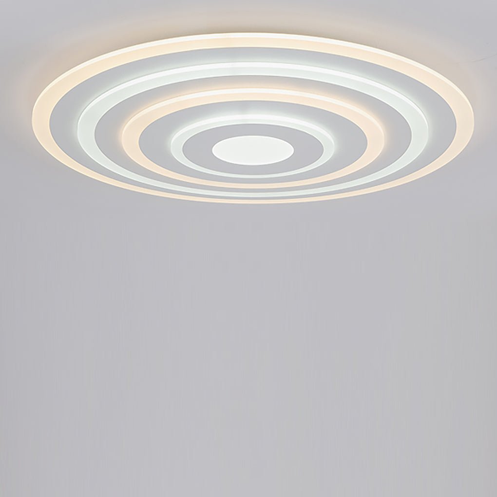 Modern Round LED Flush Mount Ceiling Light Fixture