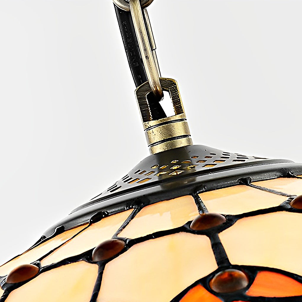 Handmade Baroque Colorful Glass Chandelier Lamp – European Style Lighting Fixture