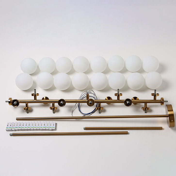 Modern Luxury Magic Bean Chandelier - 16-Light Iron Glass Ball Pendant for Dining Room