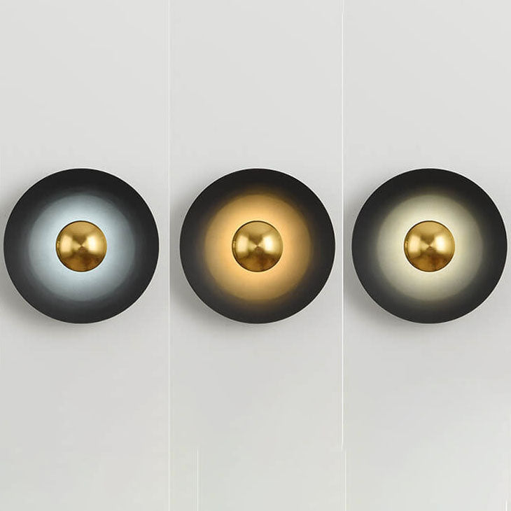 Nordic Multicolor LED Wall Sconce - Round Disc Design
