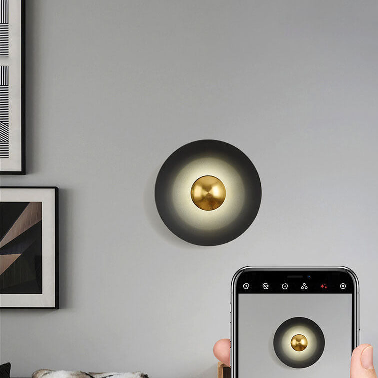Nordic Multicolor LED Wall Sconce - Round Disc Design