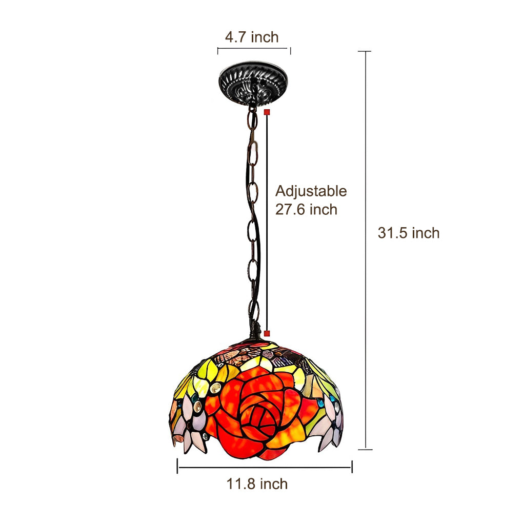 Handmade Baroque Colorful Glass Chandelier Lamp – European Style Lighting Fixture