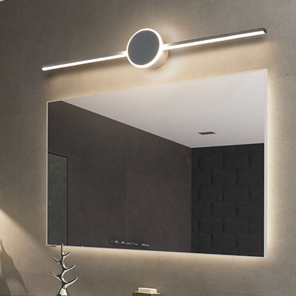 Nordic Minimalist LED Wall Sconce - Long Disc Vanity Light