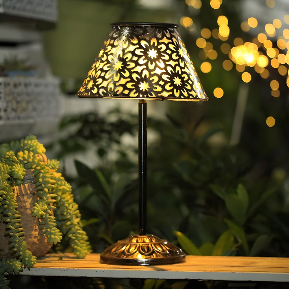 Solar Silver Metal Table Lamp - LED Waterproof Outdoor Lighting

Illuminate your outdoor spaces with this stylish solar silver metal table lamp. Designed for durability, it features LED technology for energy efficiency and brightness. The waterproof desig