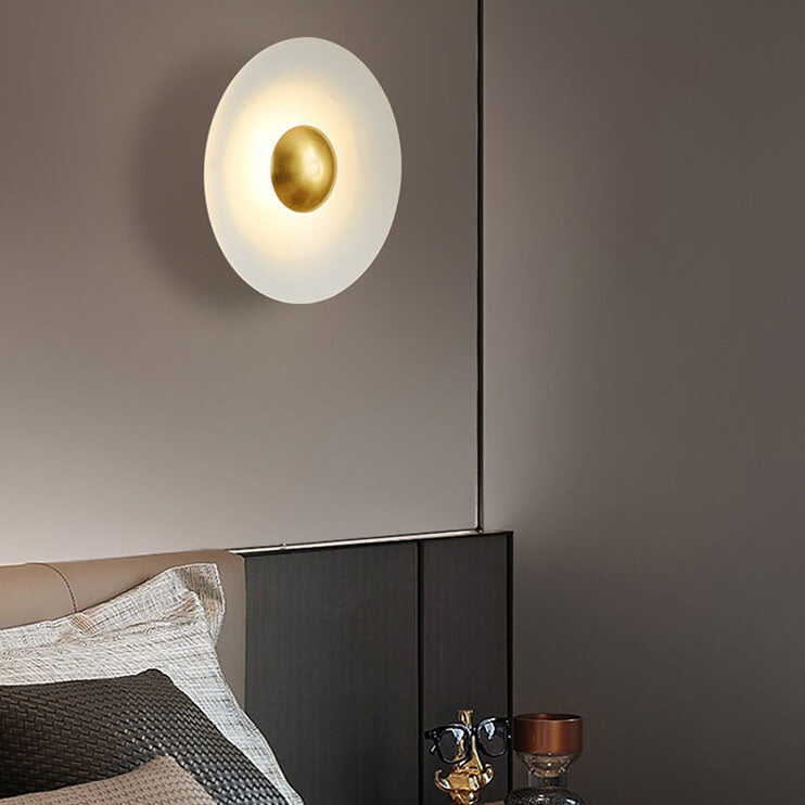 Nordic Multicolor LED Wall Sconce - Round Disc Design