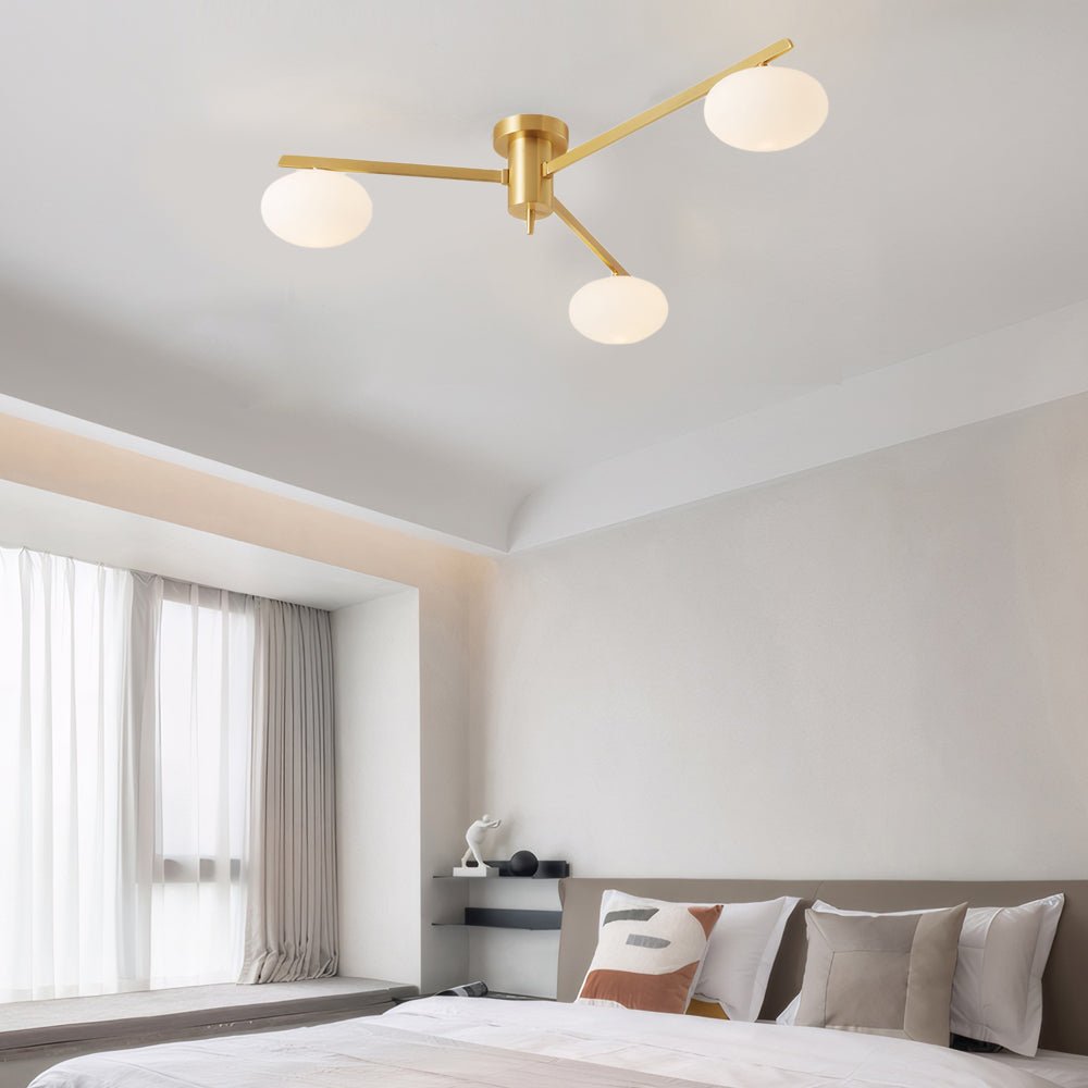 Jasper Semi Flush Mount Ceiling Lamp - 3/5/6 Lights Modern Fixture