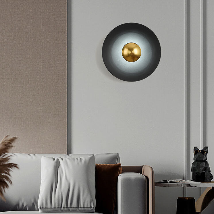 Nordic Multicolor LED Wall Sconce - Round Disc Design