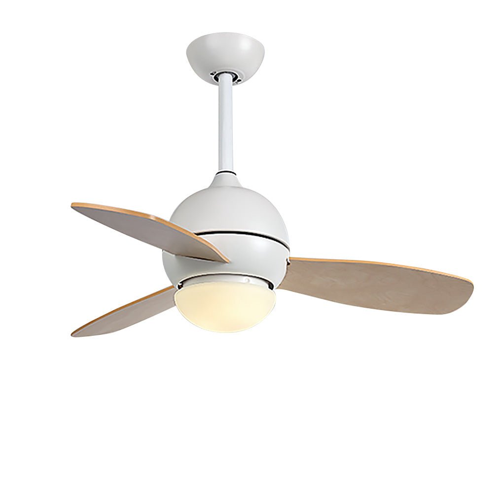 Wooden Blade Ceiling Fan with LED Light - Stylish Atmosphere Lighting