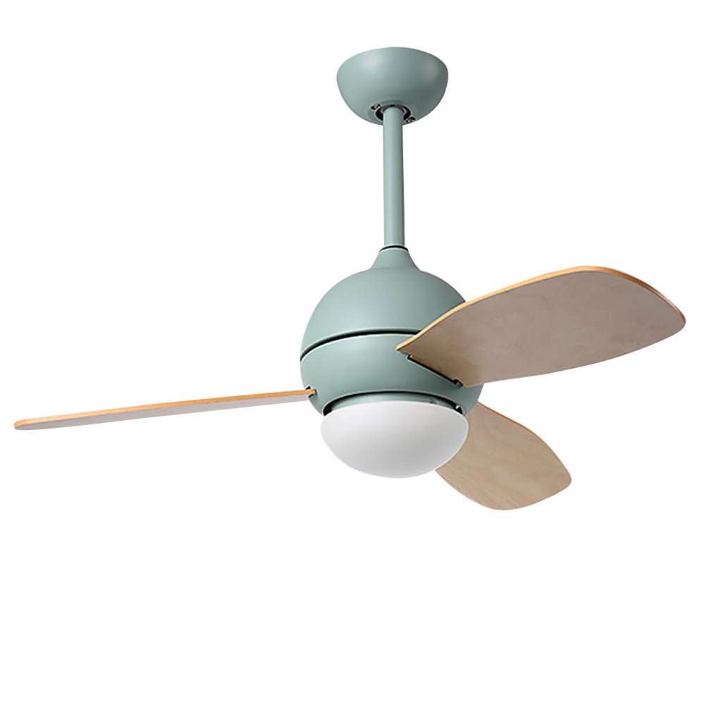 Wooden Blade Ceiling Fan with LED Light - Stylish Atmosphere Lighting