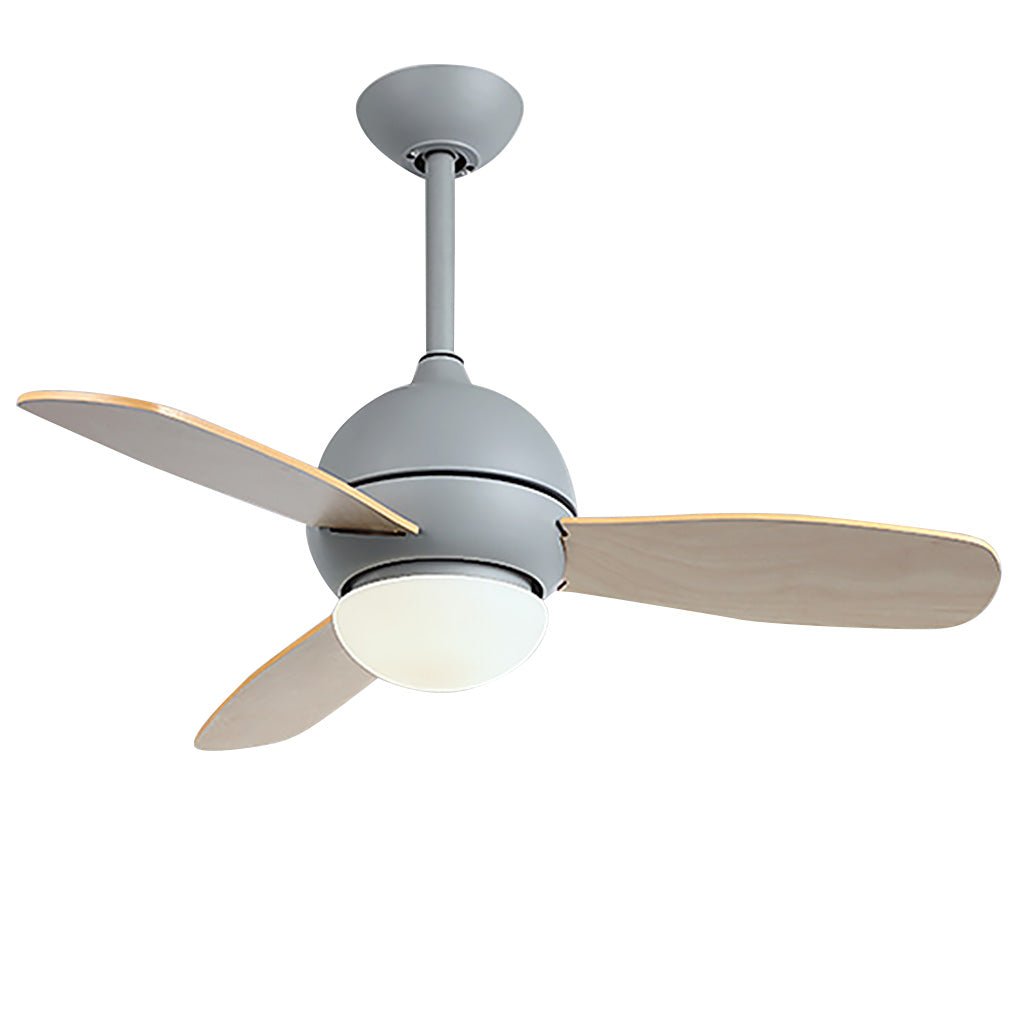 Wooden Blade Ceiling Fan with LED Light - Stylish Atmosphere Lighting
