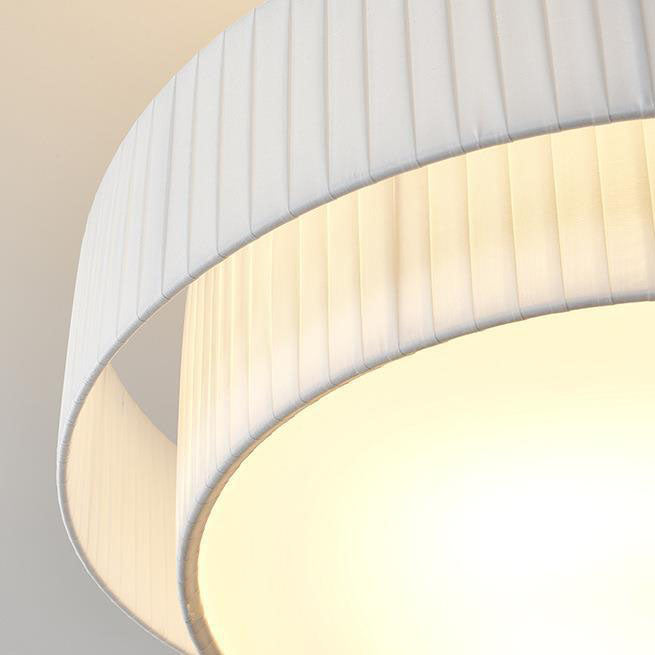 Contemporary Scandinavian Round Iron Acrylic 4/5 Light Pendant for Living Room