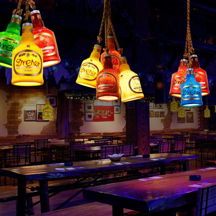 Contemporary Industrial Colorful Resin Pendant Light 1-Light Fixture