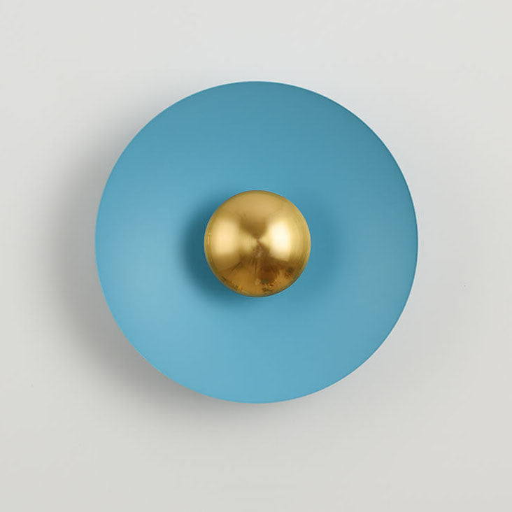 Nordic Multicolor LED Wall Sconce - Round Disc Design