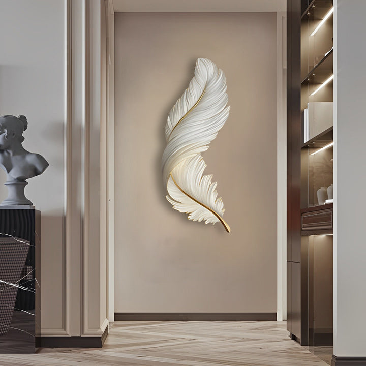 Feather Wall Lamp Modern Luxury LED Art Deco Design