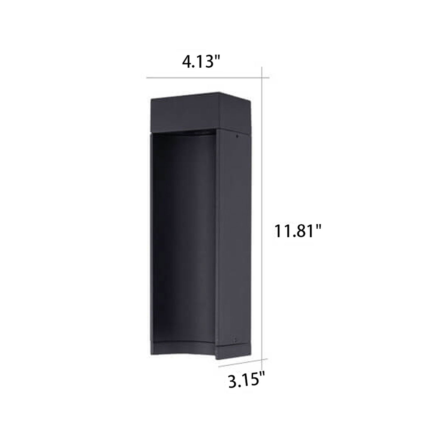 Square Aluminum LED Outdoor Garden Path Lamp - Durable Lighting for Your Lawn