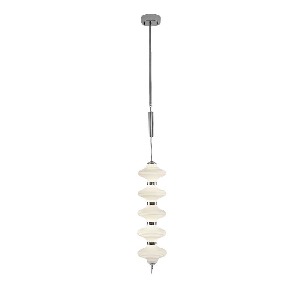 Glass Gourd Metal LED Chandelier Modern Minimalist Lighting