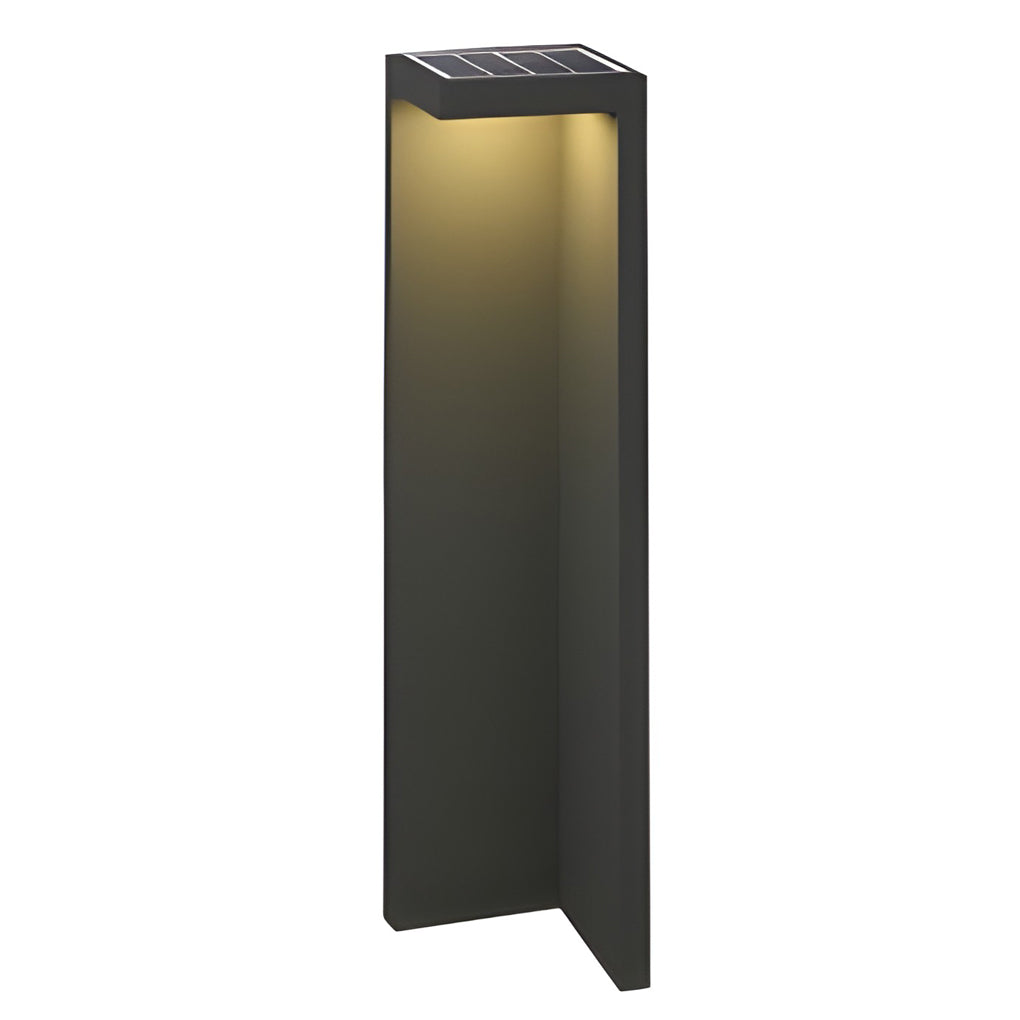 Modern Half-Cut Rectangular Outdoor Path Light - Gray, LED 4.5W, IP54 Waterproof