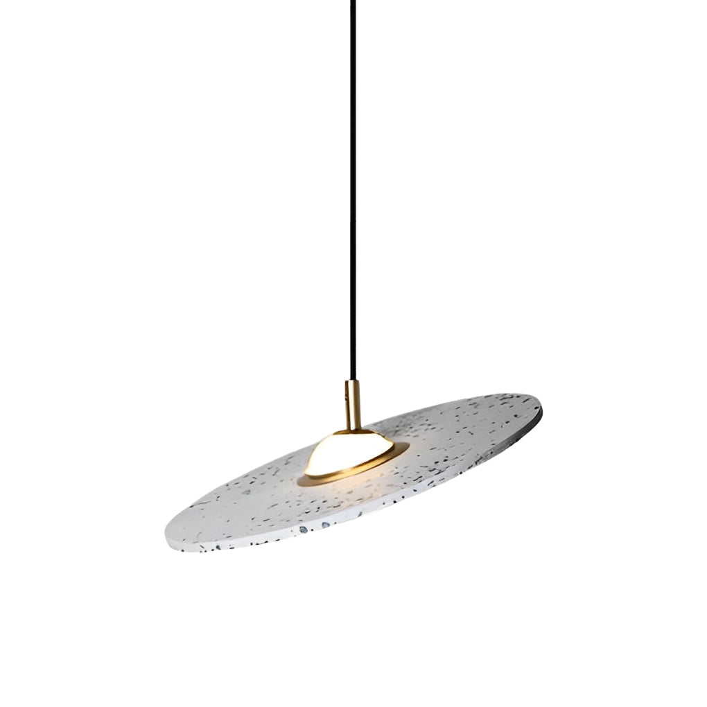 Round Terrazzo Planets LED Pendant Light | Nordic Creative Glass Fixture