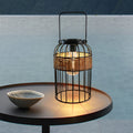 Portable Rattan Solar Night Light - Waterproof Intelligent Lantern