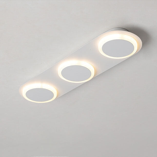 Minimalist Long Bar LED Flush Mount Ceiling Light - 3/4/5 Light Fixture, Modern Lighting for Home, Energy Efficient, Contemporary Design